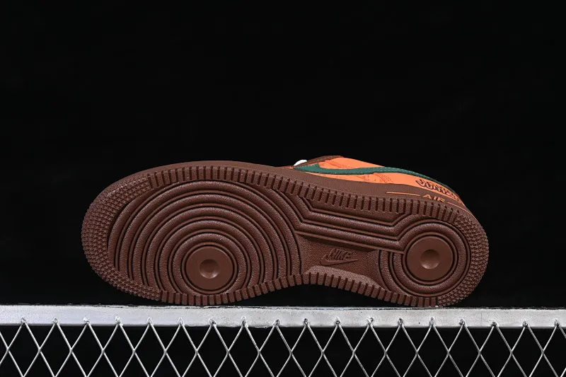 All Categories Nk Air Force 1 Air Force Series Nk Air Force 1 Low Air Force Low Nike Air Force 1'07 Low Joint Orange Brown Elegant Green Air Force One Low Casual Shoes DF0188-126